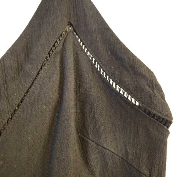 Intimately Free People Black Side Ruched Wrap Mini  Dress - Women Size M - Picture 2 of 8